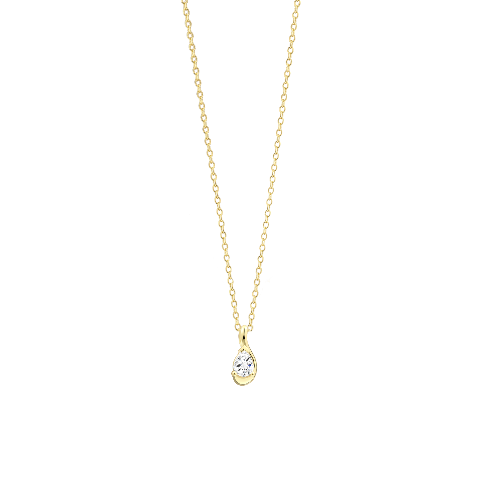 xenox-halo-halskette-925-sterlingsilber-rhodiniert-mit-zirkonia-tropfen image 2