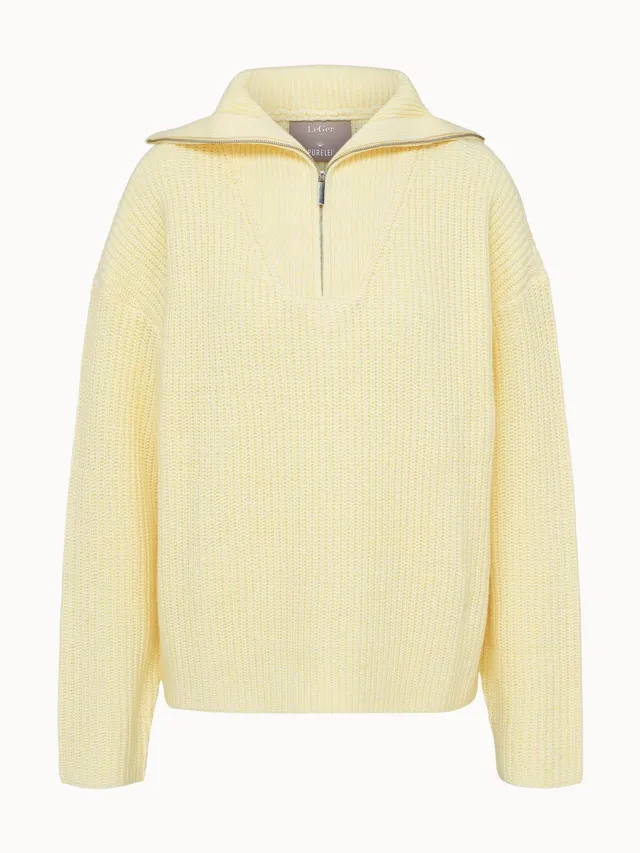 purelei-x-leger-lea-pullover-half-zip-pullover-mit-stehkragen-im-loose-fit image 1