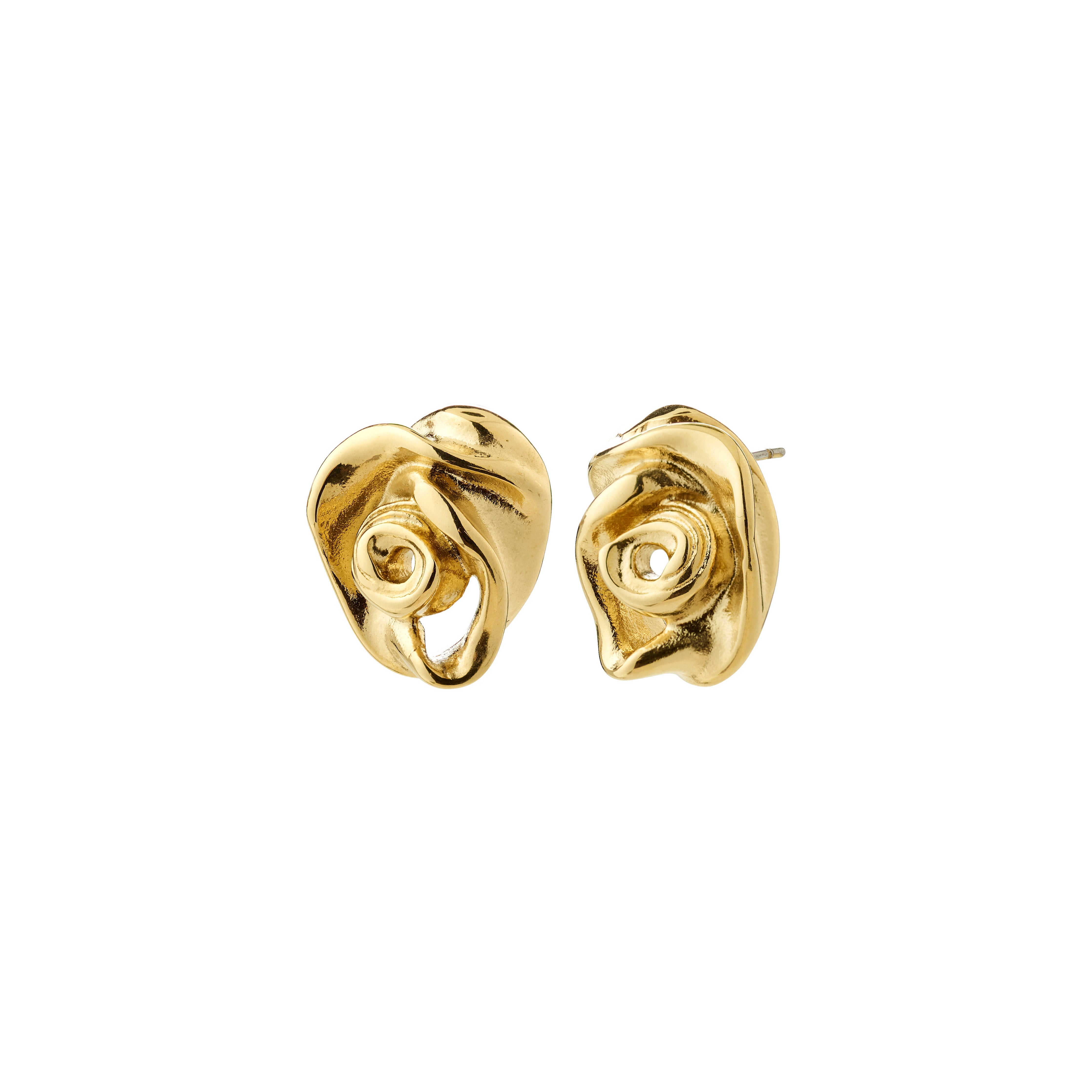 pilgrim-inner-ohrstecker-goldplattiert-rose-organisch image 1