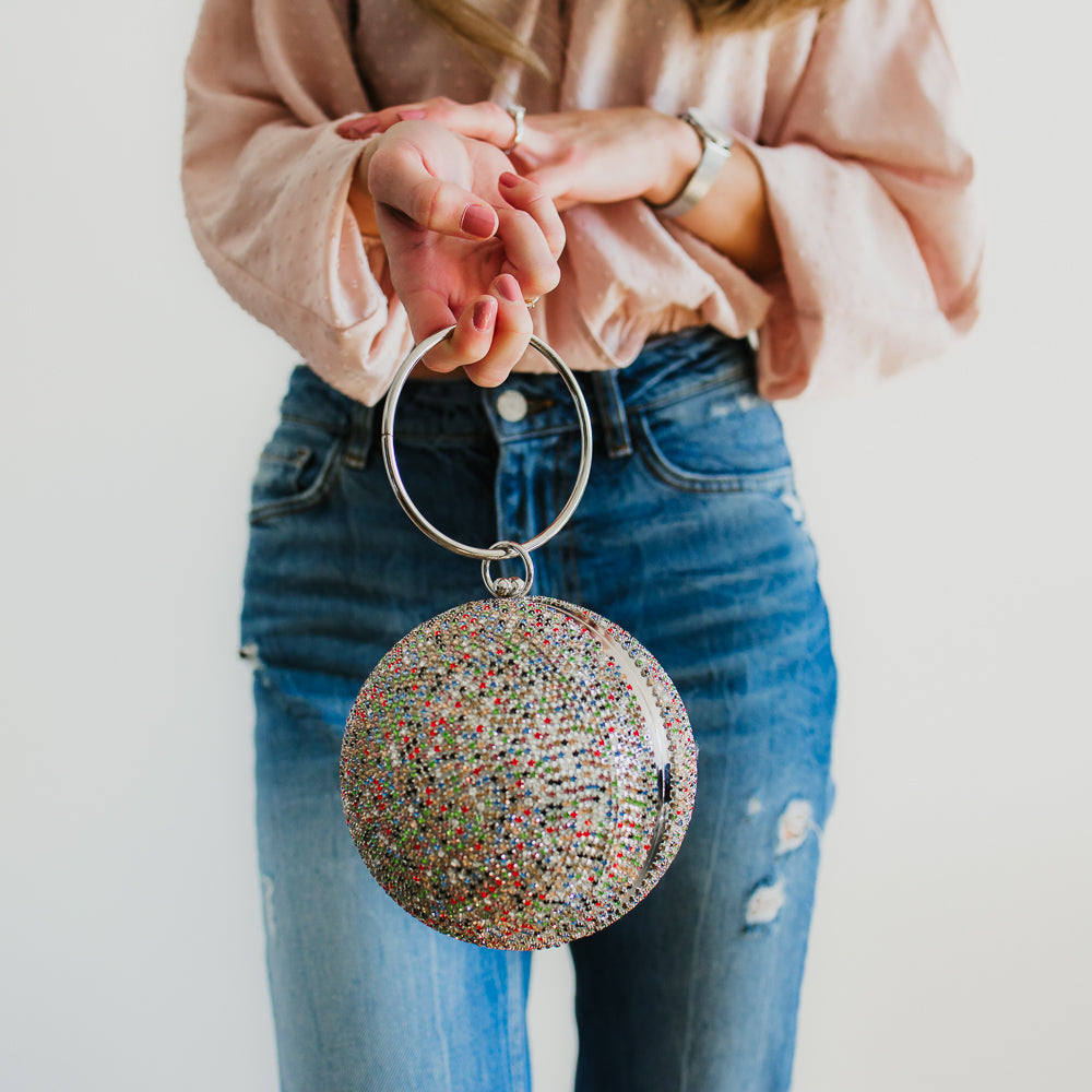 julie-julsen-disco-bag-handtasche-rainbow-kugel-clutch-mit-zirkonia image 8