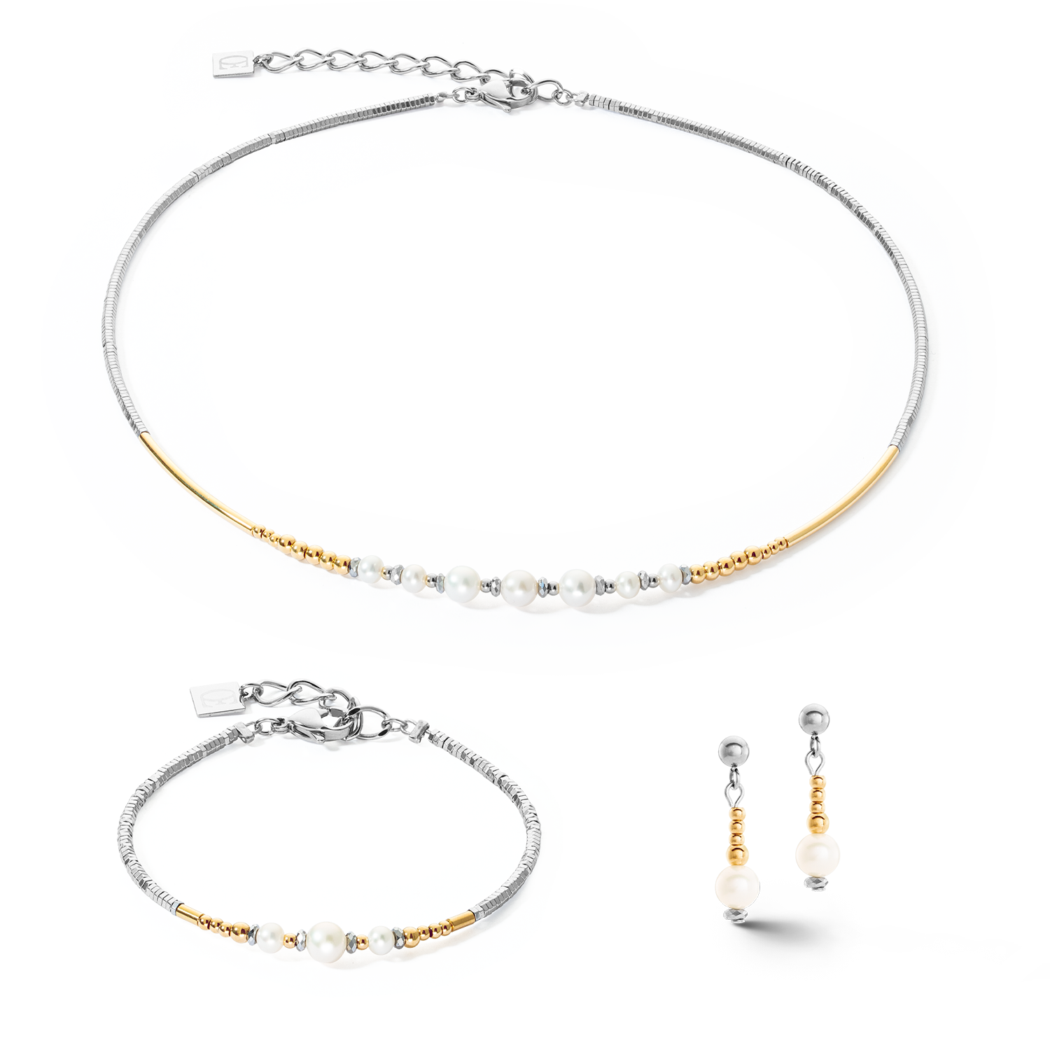 coeur-de-lion-classic-princess-ohrringe-s-wasserperlen-bicolor-gold-silber image 3
