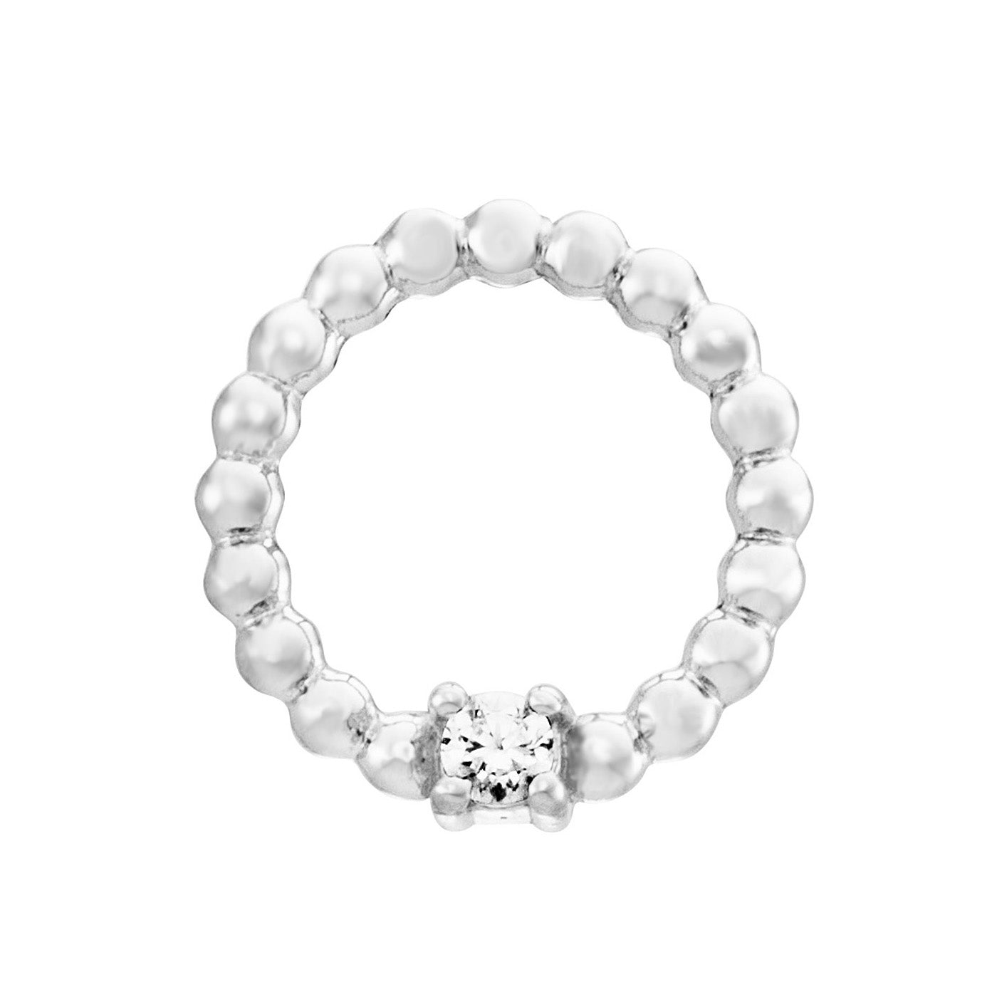 julie-julsen-ohrschmuck-silber-kreis-stecker-mit-2-zirkonia image 3