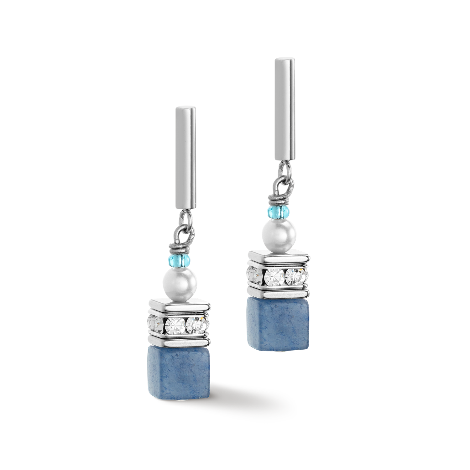 coeur-de-lion-geocube-precious-fusion-pearls-ohrringe-aqua-blau image 2