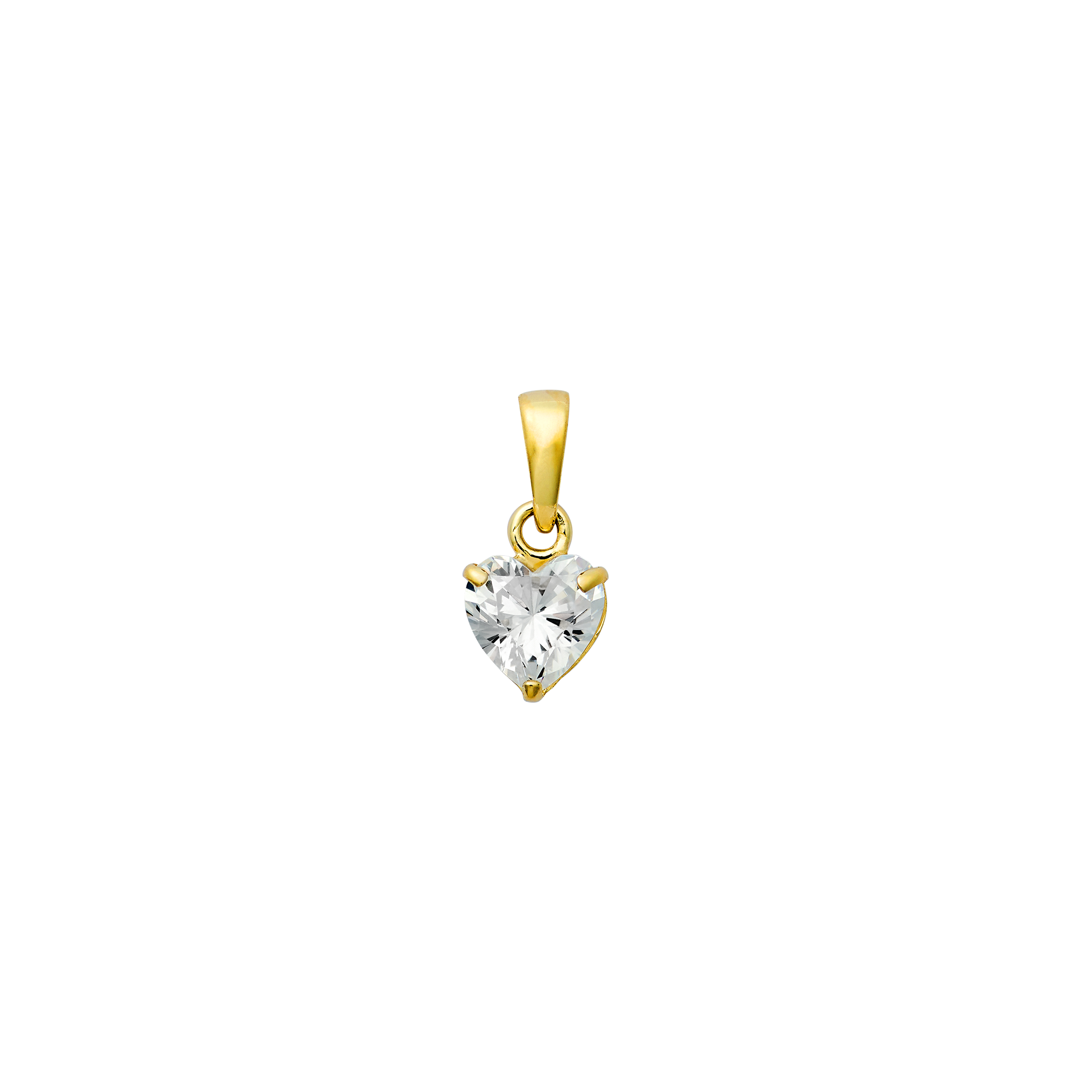 xenox-fine-herz-anh-nger-585-gelbgold-mit-zirkonia-3 image 1