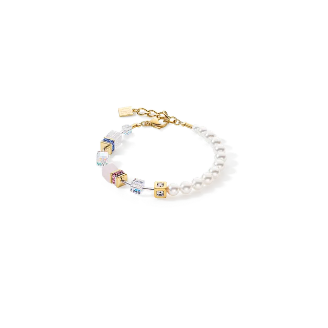 coeur-de-lion-geocube-precious-fusion-pearls-armband-multicolor-pastell image 1