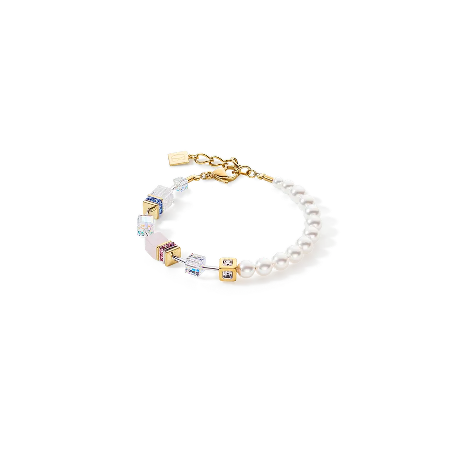 coeur-de-lion-geocube-precious-fusion-pearls-armband-multicolor-pastell image 1