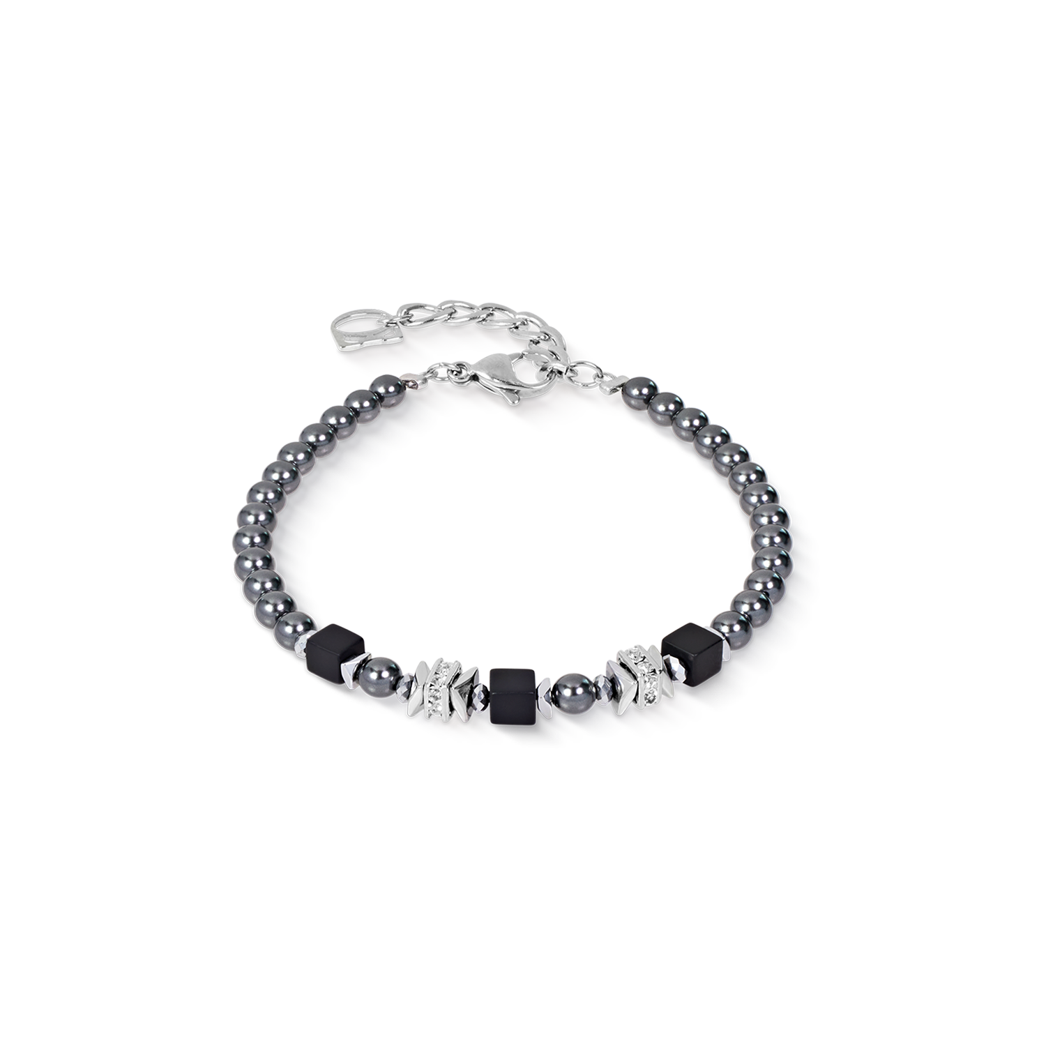 coeur-de-lion-beads-pearls-spike-armband-anthracite-mit-swarovski-crystal-pearls image 1