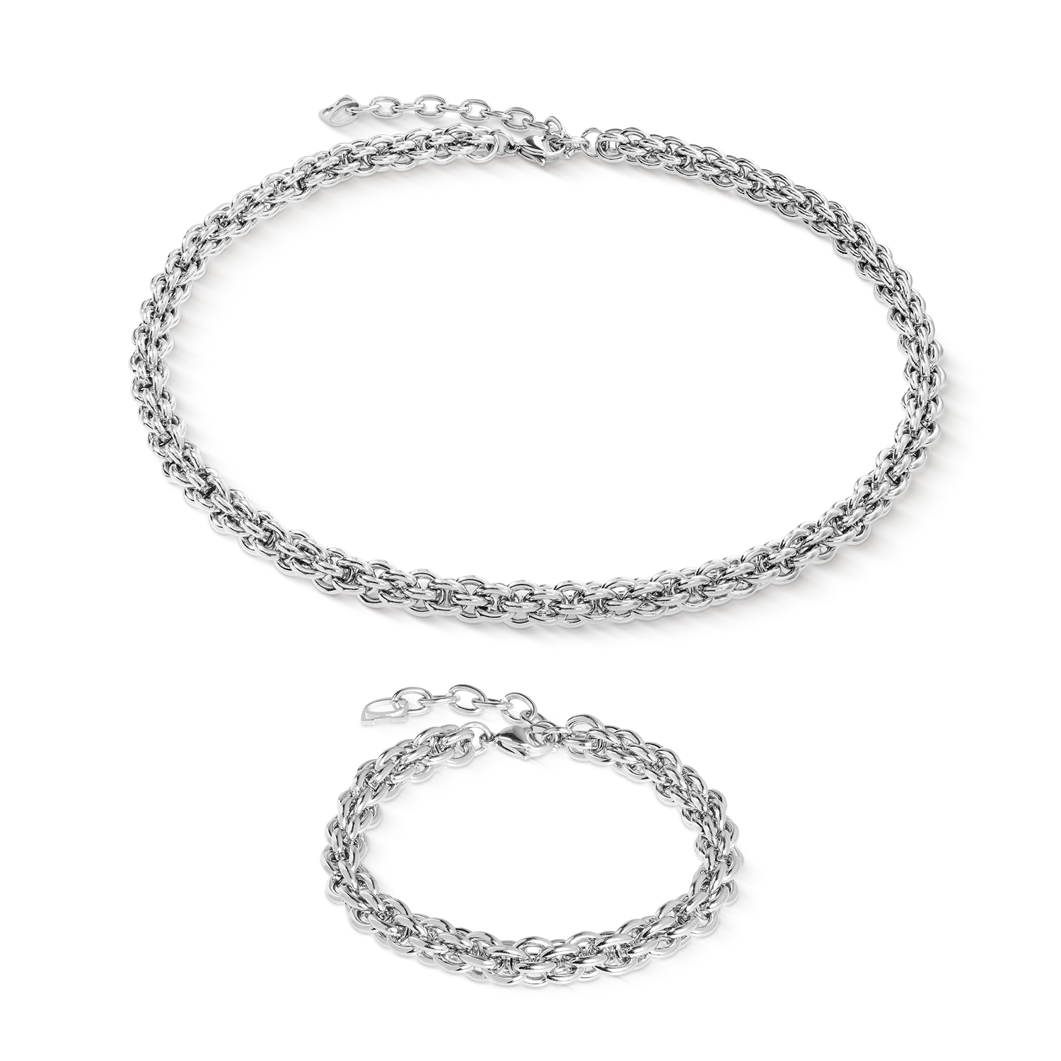 coeur-de-lion-iconic-mesh-chain-classic-halskette-silber-edelstahl image 3