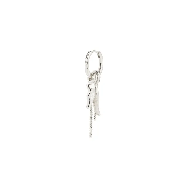pilgrim-sterling-single-ohrring-versilbert-kette image 1