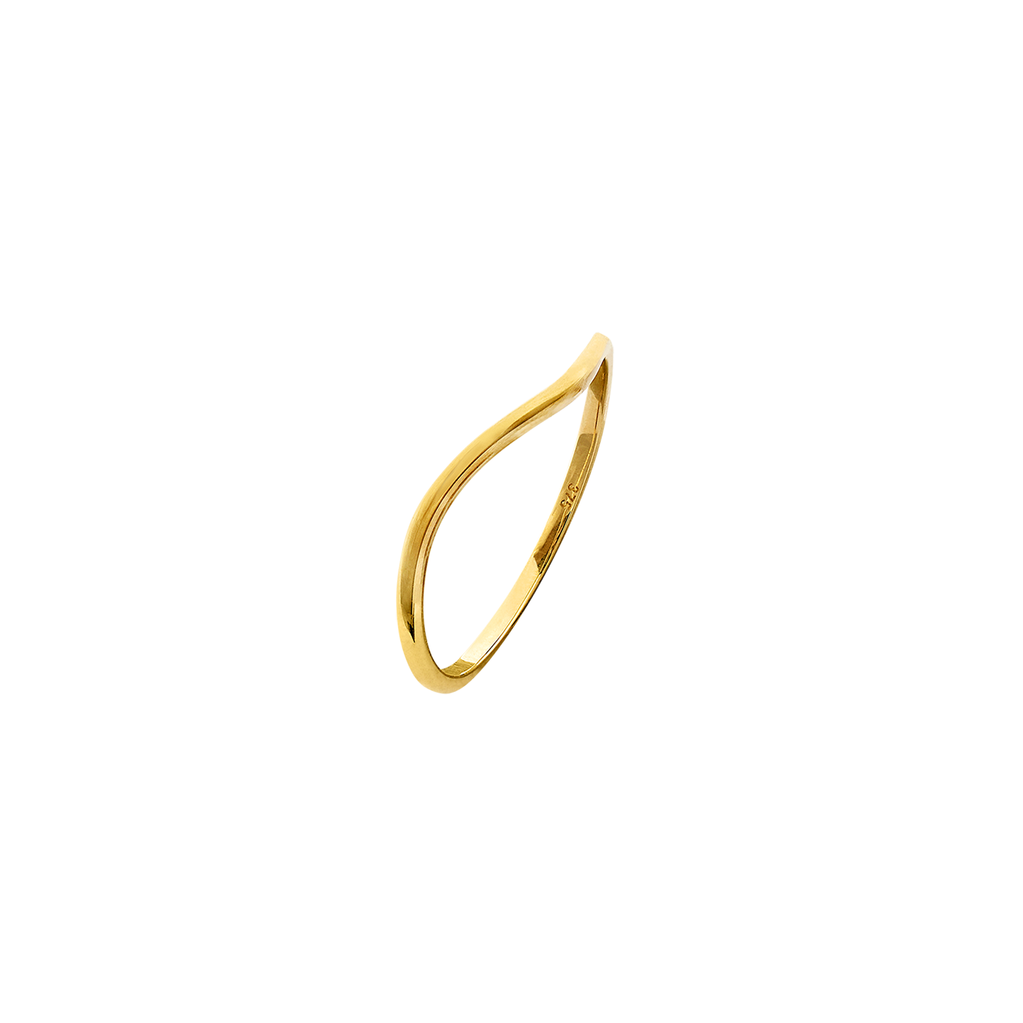 xenox-fine-flow-ring-585-gelbgold-geschwungene-schiene image 1