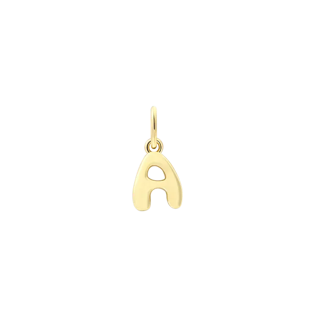 xenox-a-letter-bold-charm-buchstabe-a-925-sterlingsilber-18k-vergoldung image 1