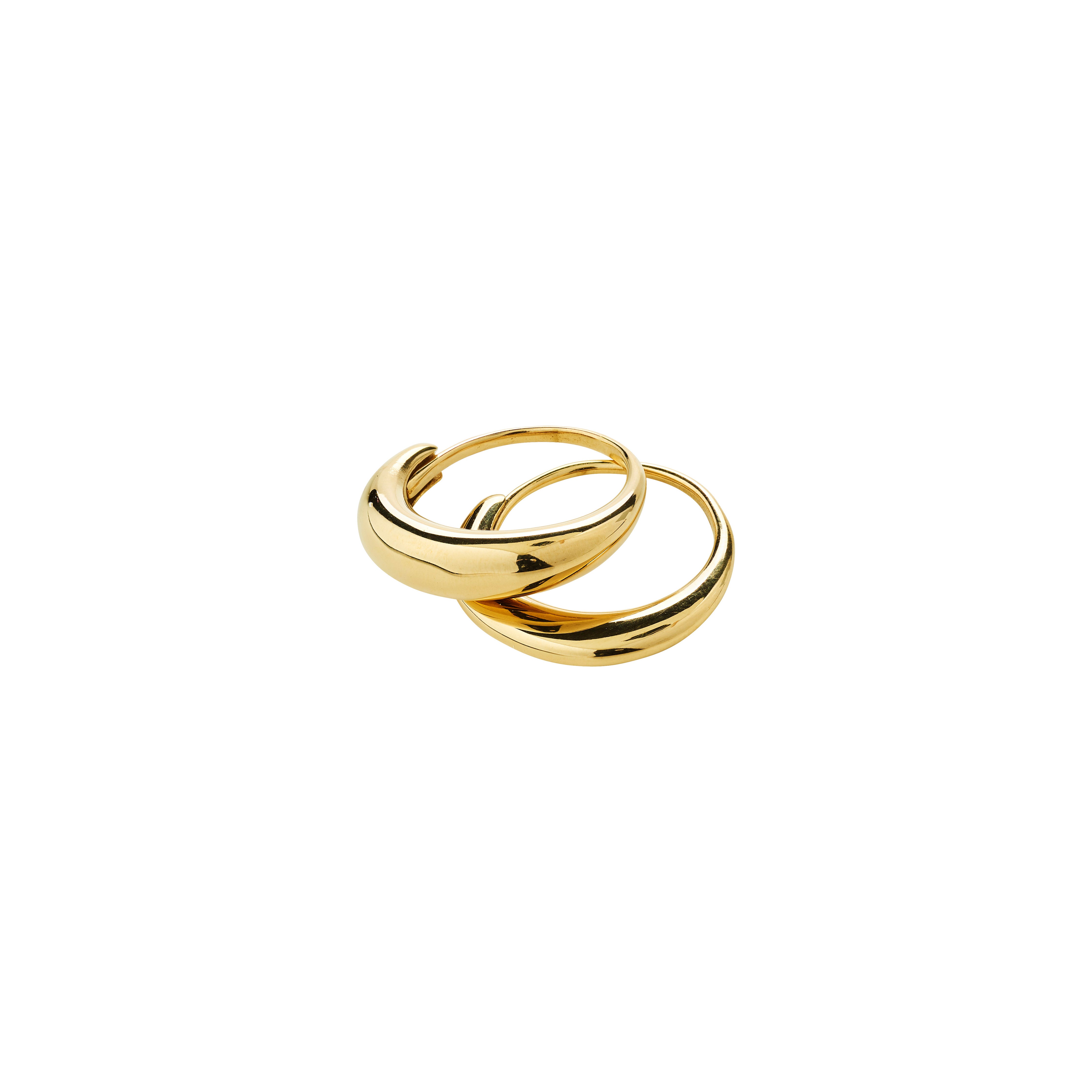 pilgrim-kaisyn-ring-set-2-in-1-gold-plattiert-verstellbar image 1