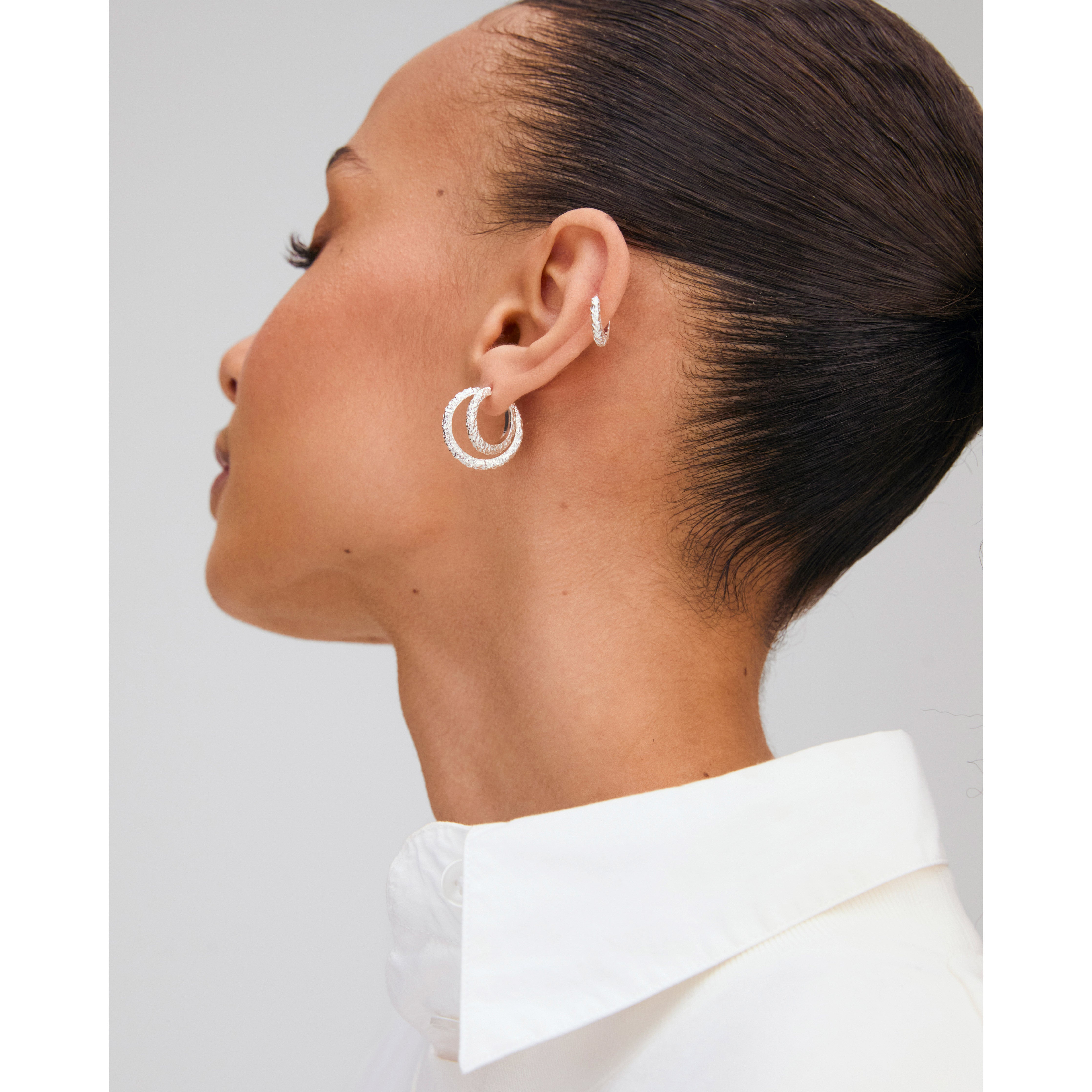 pilgrim-xdea-etch-hoop-01-single-creole-14-mm-aus-recyceltem-sterlingsilber image 5