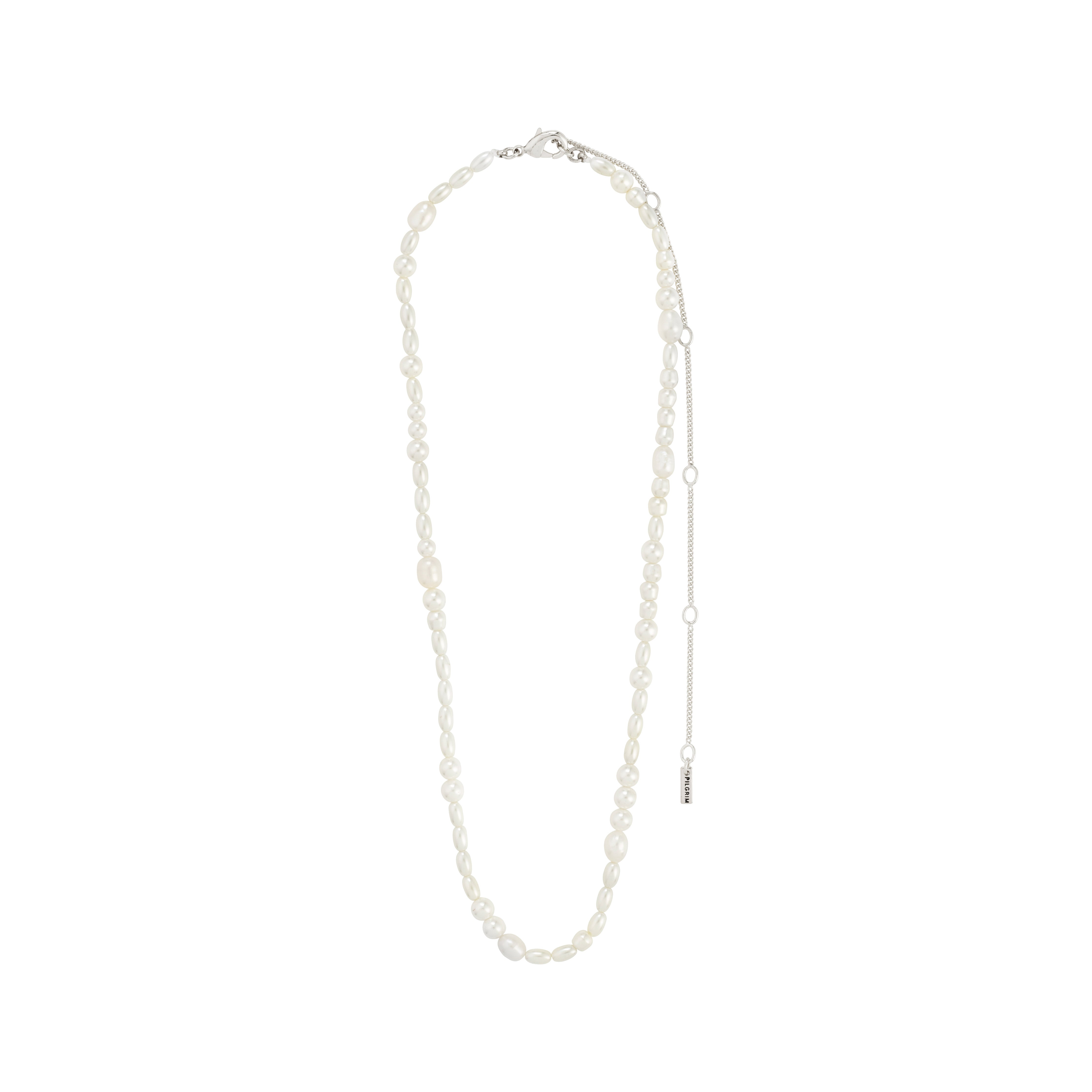 pilgrim-elliana-kette-versilbert-s-wasserperlen-glasperlen-40-15-cm image 5