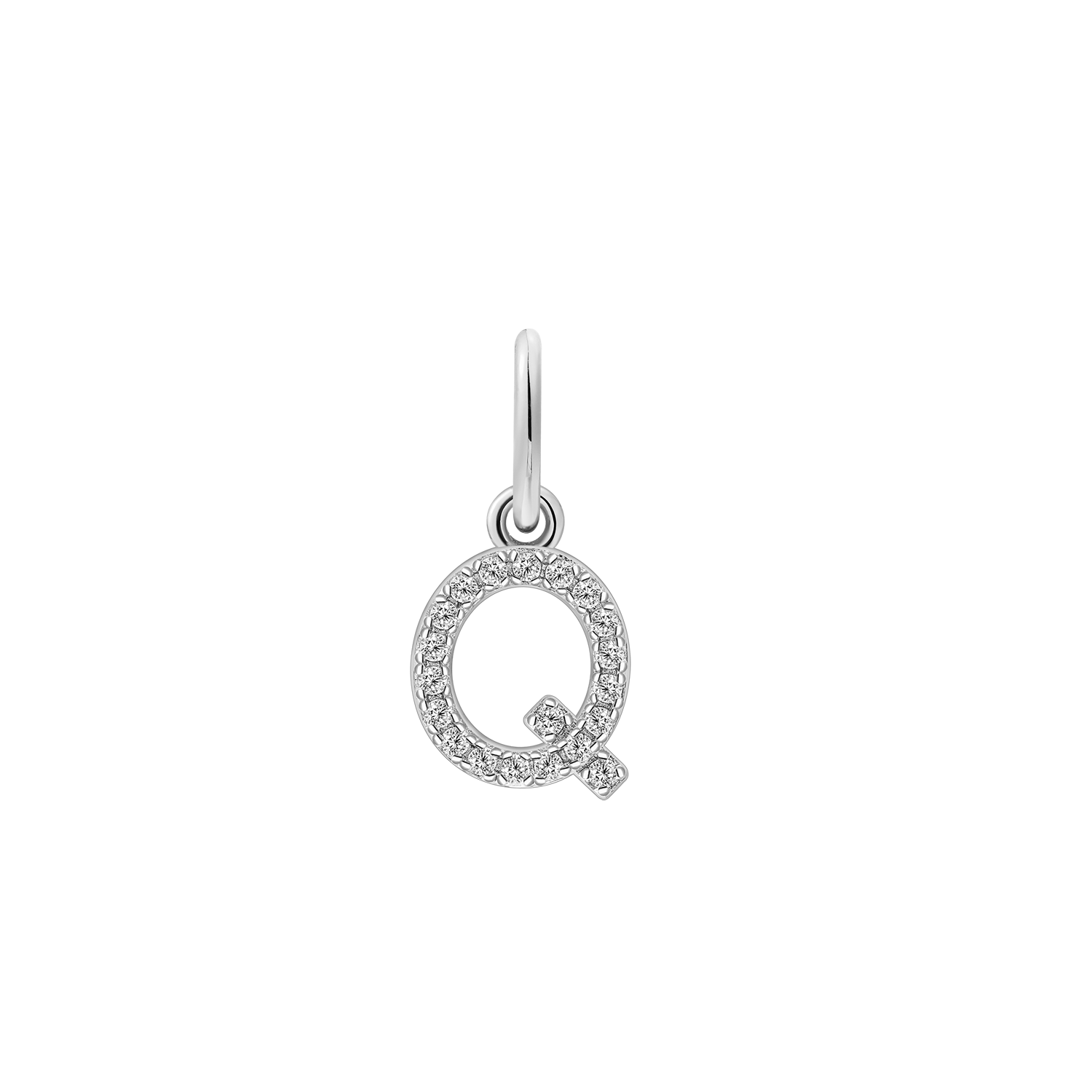 xenox-q-letter-charm-buchstabe-q-925-sterlingsilber-18k-vergoldung image 2