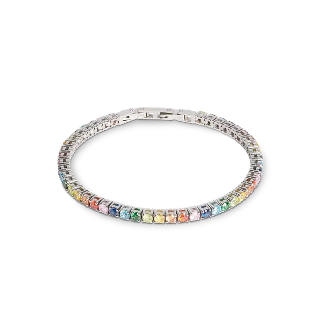 coeur-de-lion-tennisarmband-silber-multicolor-iconic-collection image 1
