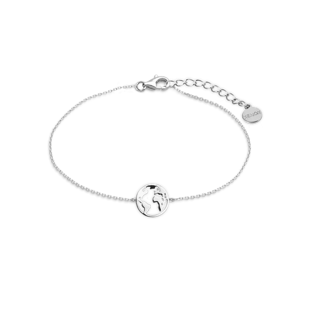 xenox-weltkugel-armband-xs3165-925-sterlingsilber-rhodiniert image 1
