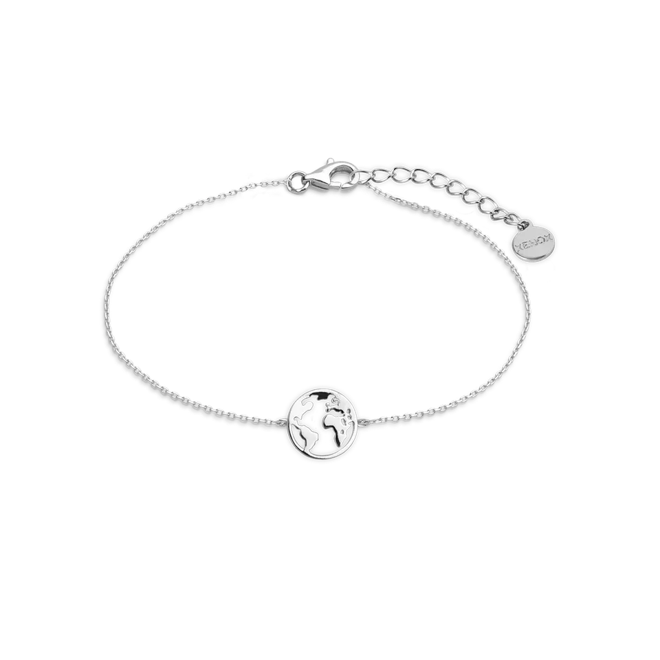 xenox-weltkugel-armband-xs3165-925-sterlingsilber-rhodiniert image 1