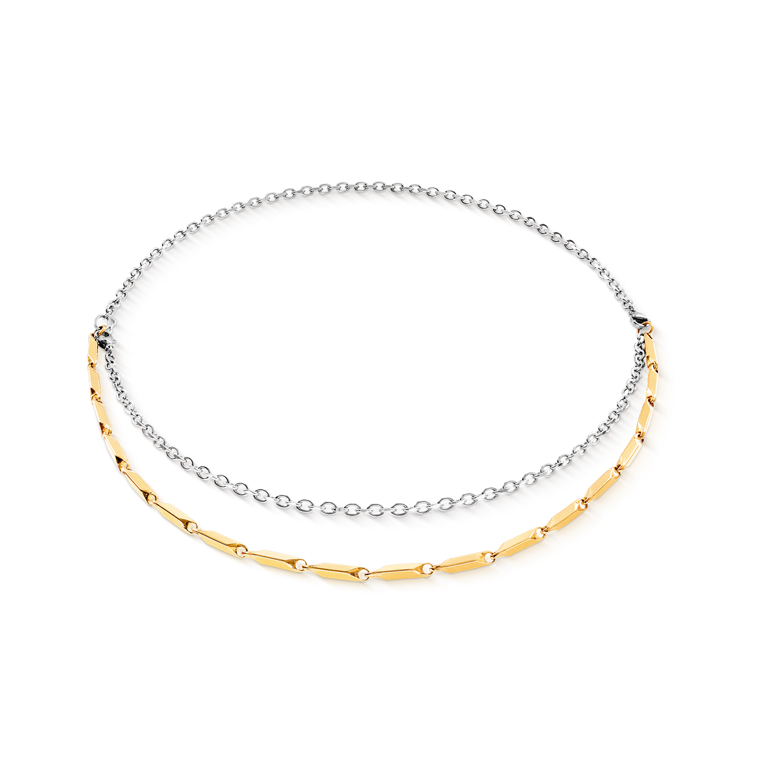 coeur-de-lion-halskette-twisted-layers-duo-bicolor-52-80-cm image 1
