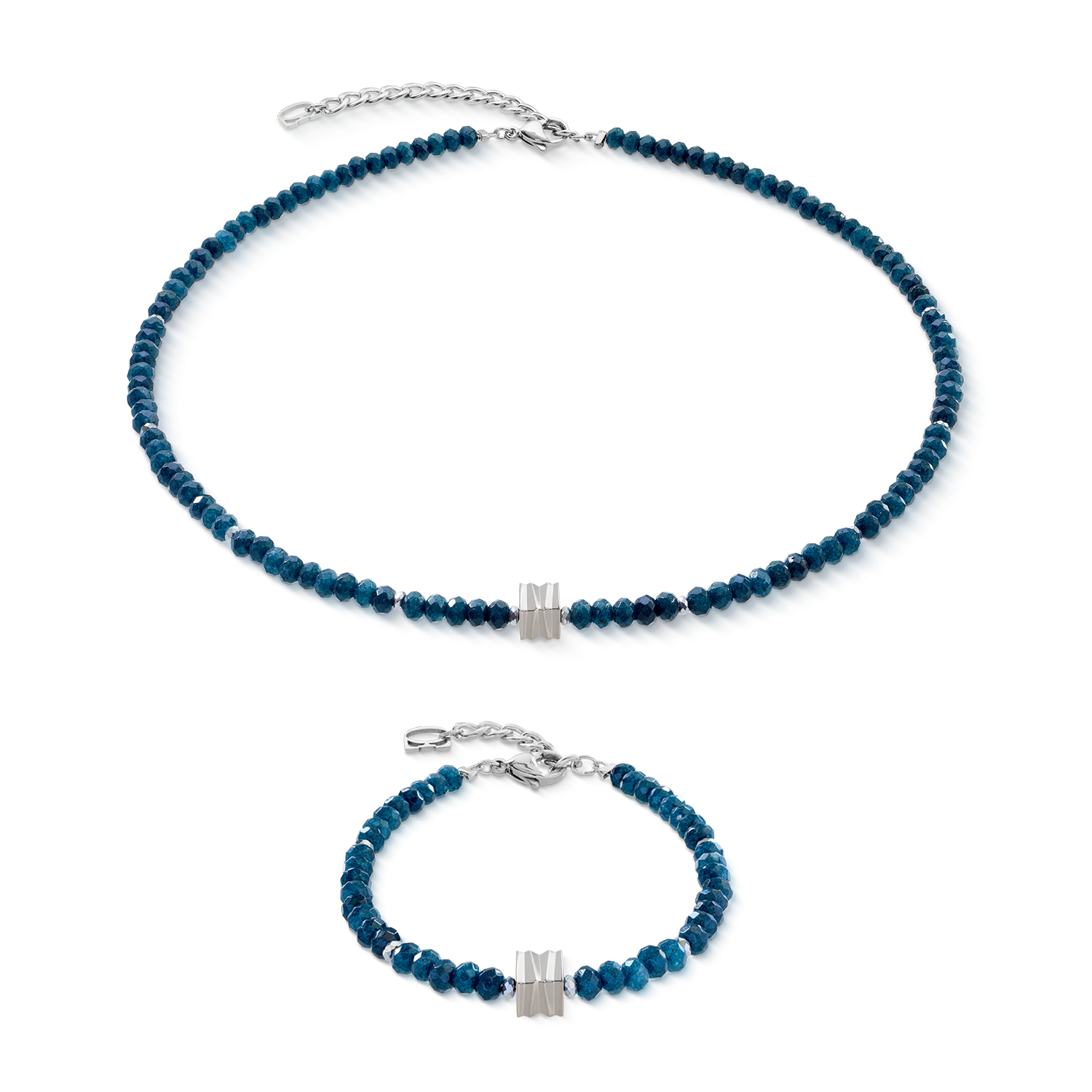 coeur-de-lion-halskette-wave-essence-navy-jade-silber image 3