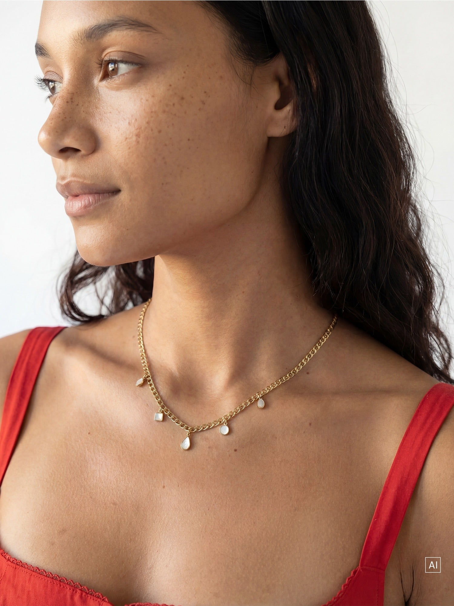 purelei-soft-shine-kette-perlmutttropfen-kette-mit-5-anh-ngern image 3