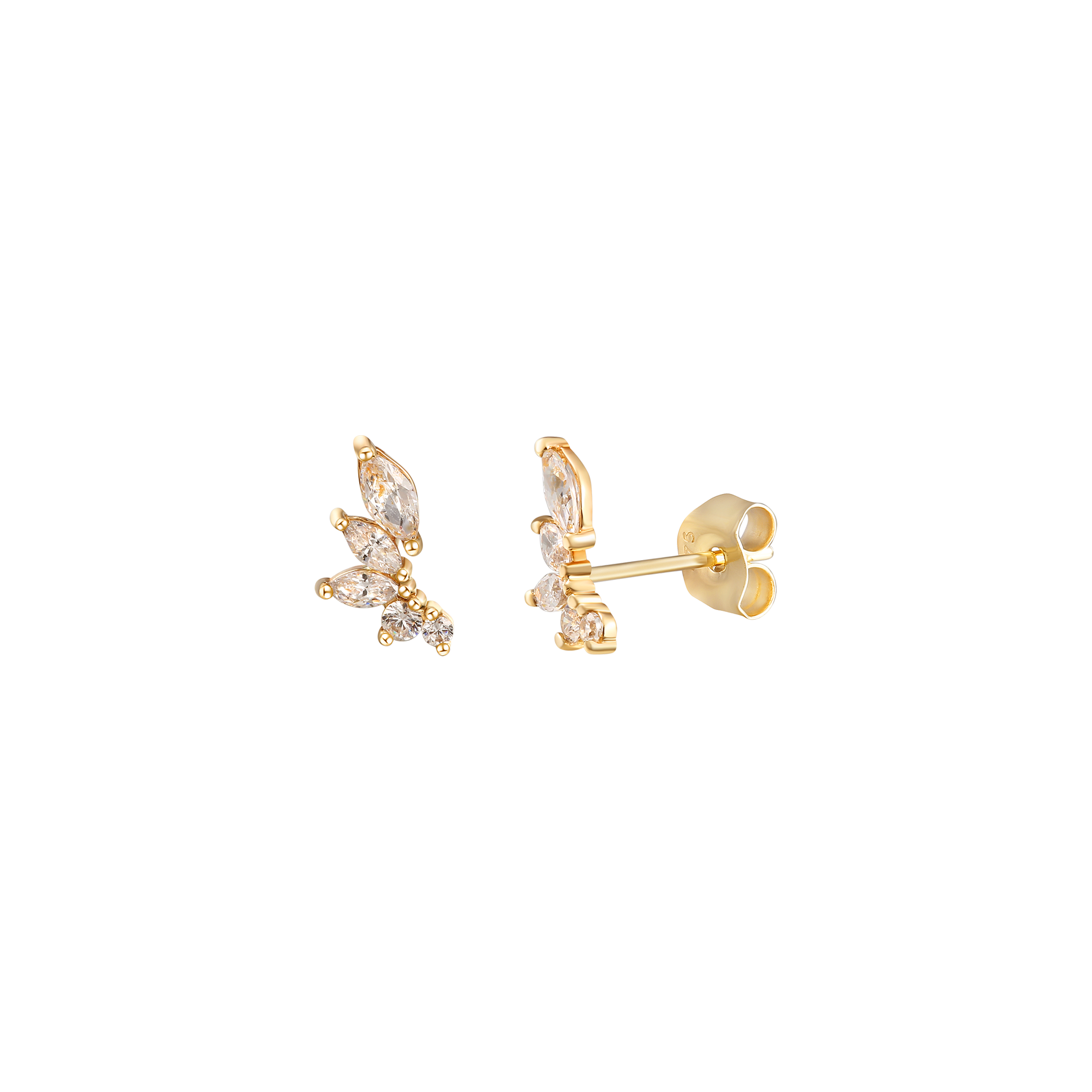 xenox-fine-ohrringe-585-gelbgold-mit-zirkonia-2 image 1