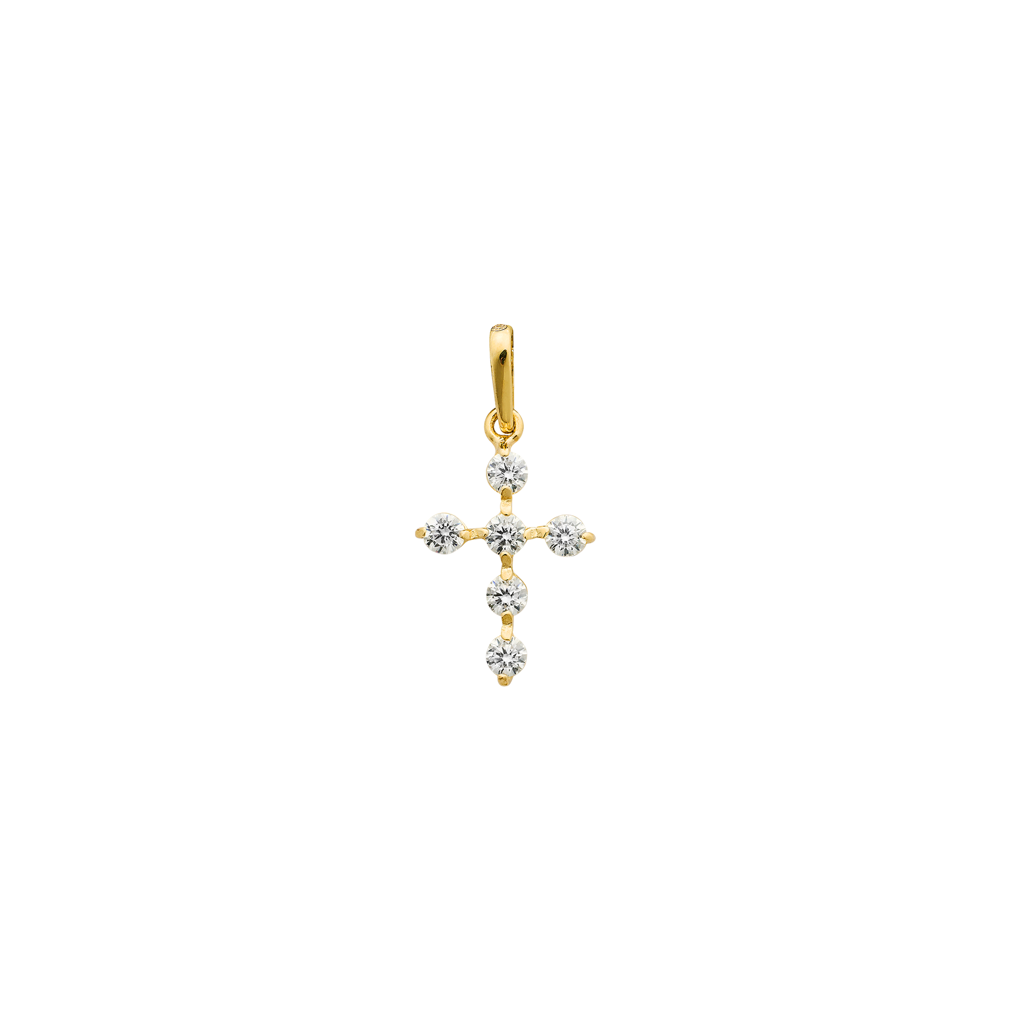 xenox-fine-kreuz-anh-nger-xg14k0206g-585-gelbgold-mit-zirkonia image 1