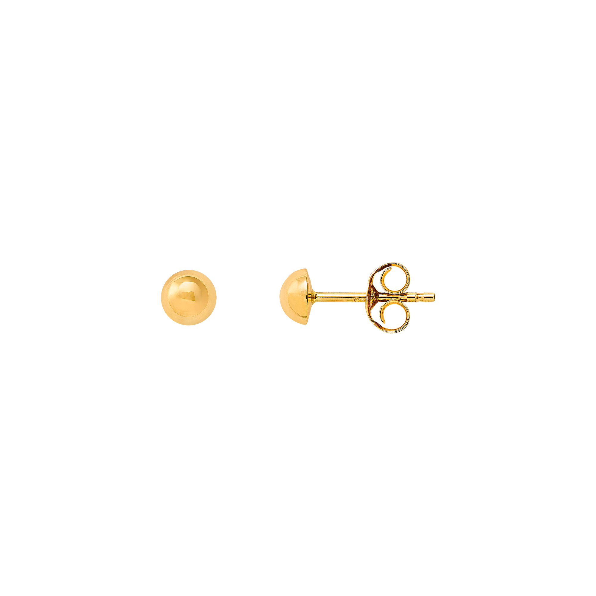 xenox-fine-ohrstecker-585-gelbgold-schlicht-2 image 1