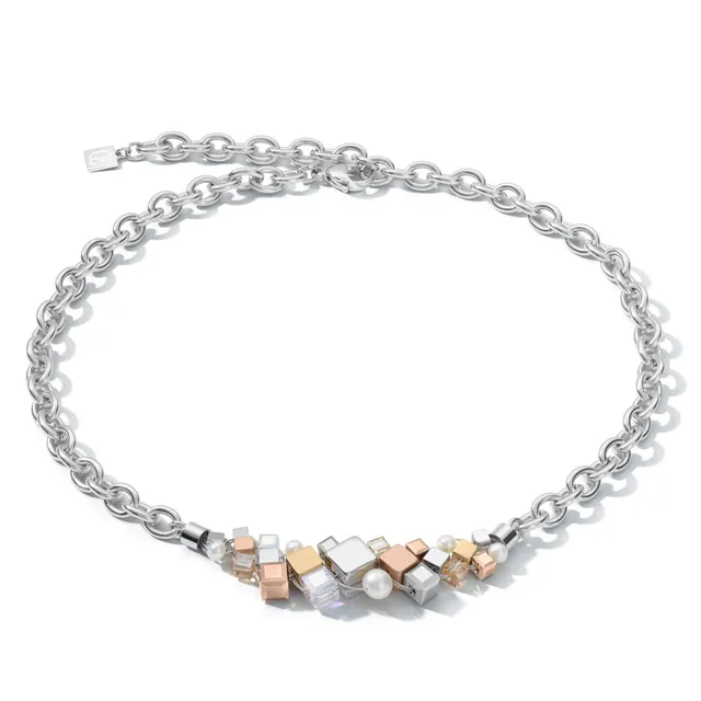 coeur-de-lion-geocube-halskette-cluster-s-wasserperlen-chunky-chain-tricolor image 1