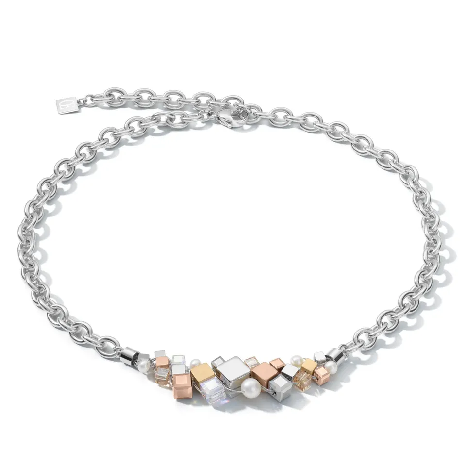 coeur-de-lion-geocube-halskette-cluster-s-wasserperlen-chunky-chain-tricolor image 1