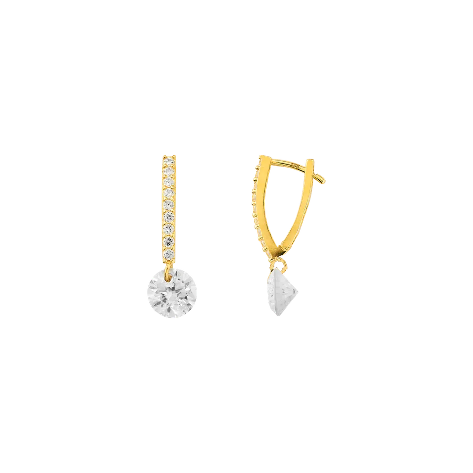 xenox-fine-zirkonia-creolen-585-gelbgold-mit-anh-nger-xg14k6052g image 1