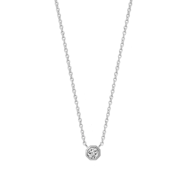 xenox-pure-essentials-halskette-925-sterlingsilber-rhodiniert-mit-zirkonia-xs106 image 1