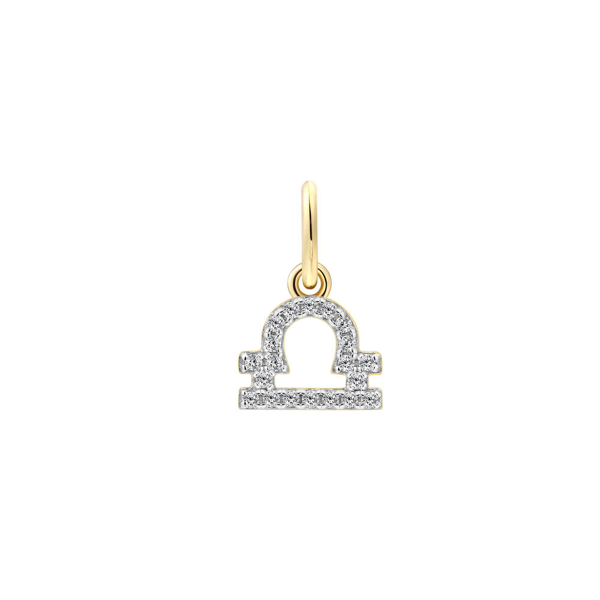 xenox-waage-charm-925-sterlingsilber-18k-vergoldung-mit-zirkonia image 1