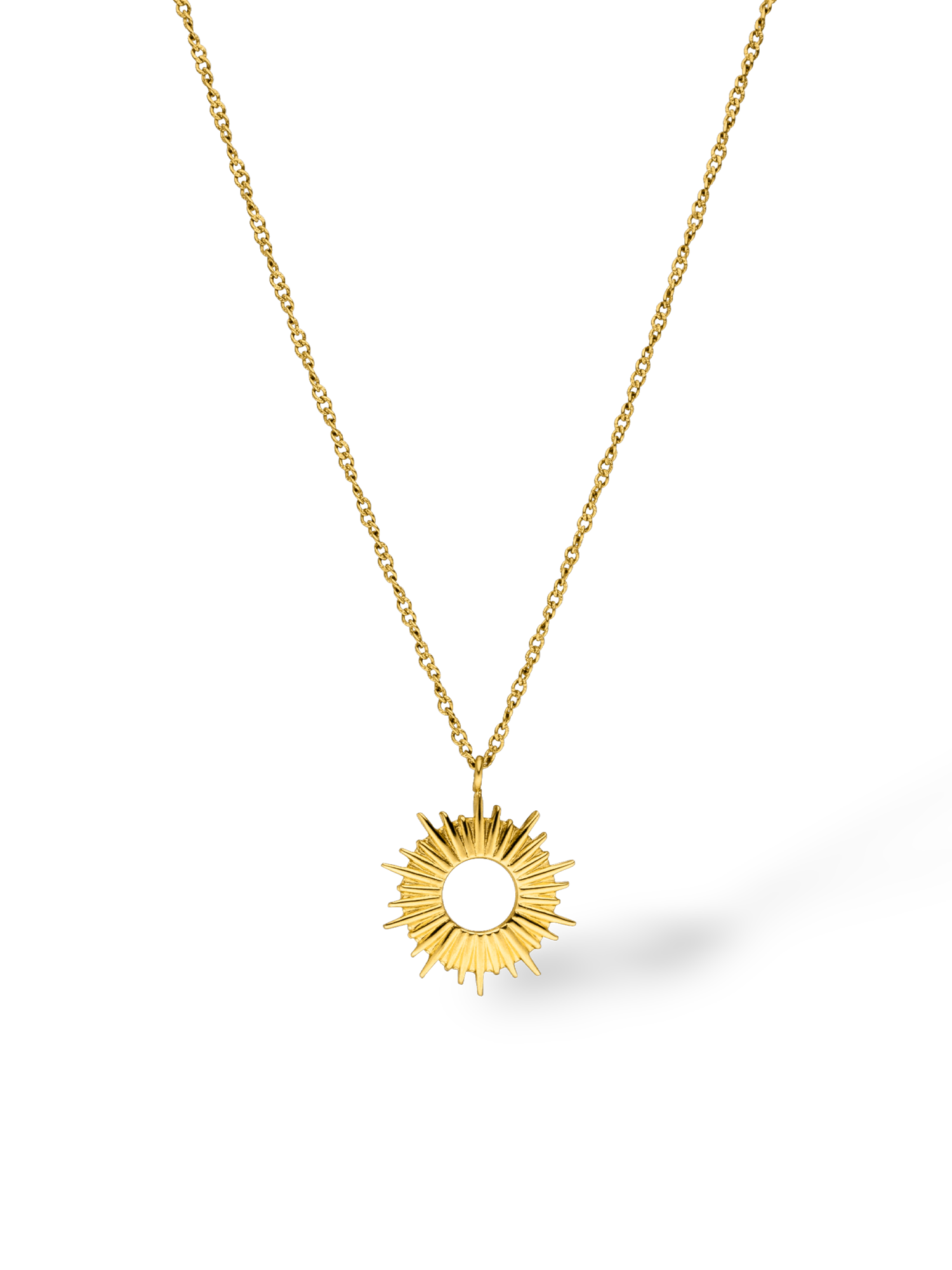 purelei-soleil-kette-halskette-mit-sonnen-anh-nger-in-gold-ros-gold-silber image 1