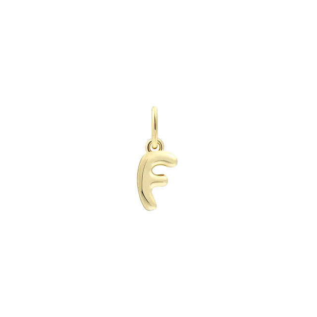 xenox-f-letter-bold-charm-925-sterlingsilber-18k-vergoldet image 1