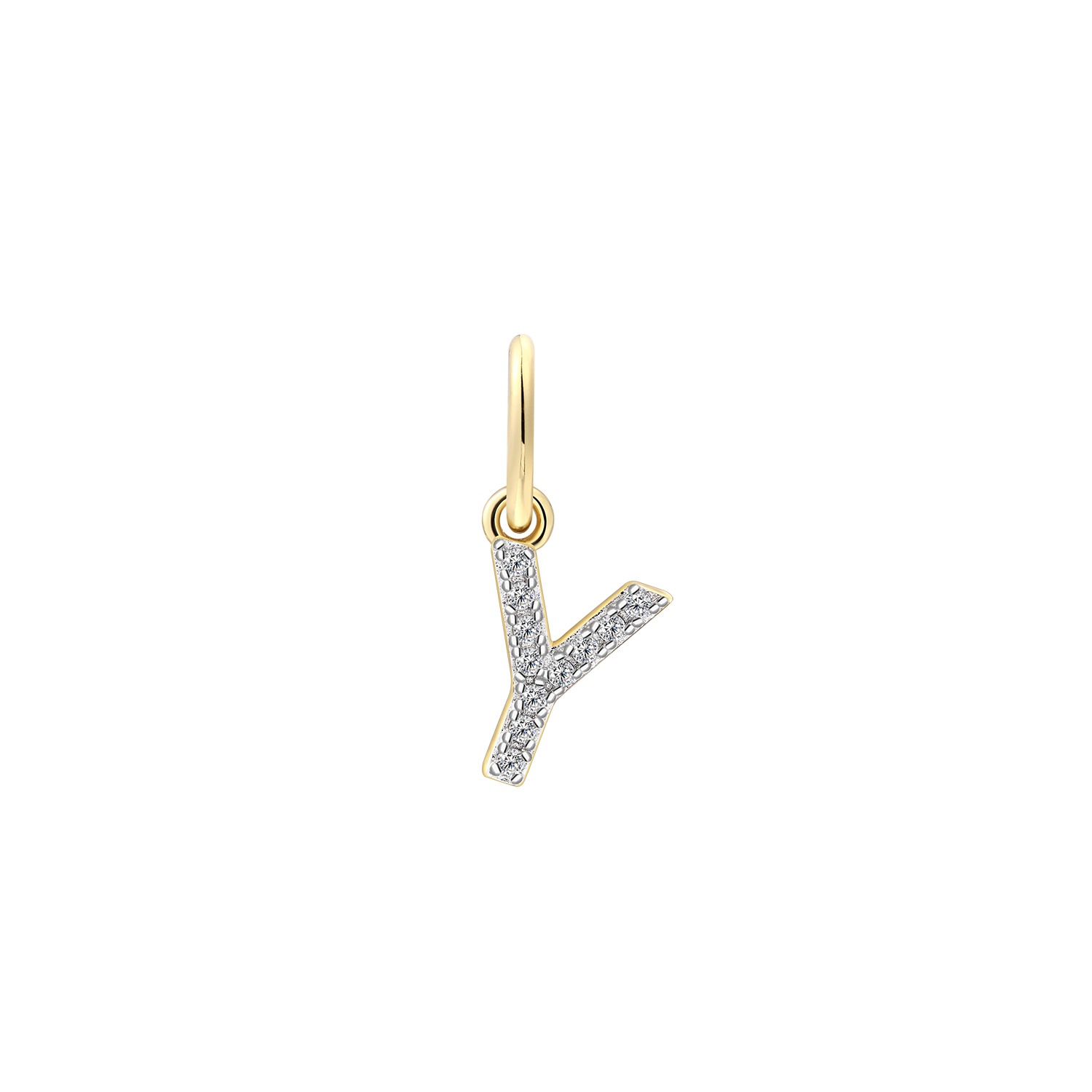 xenox-y-letter-charm-xs10450g-y-925-sterlingsilber-18k-vergoldet-mit-zirkonia image 1