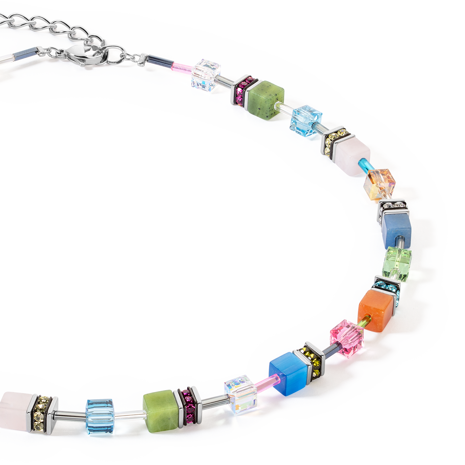 coeur-de-lion-geocube-iconic-precious-halskette-multicolour-boho image 2