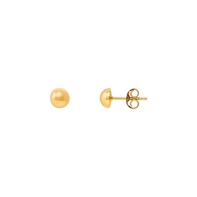 xenox-fine-ohrstecker-585-gelbgold-schlicht image 1