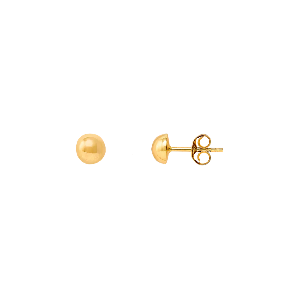 xenox-fine-ohrstecker-585-gelbgold-schlicht image 1