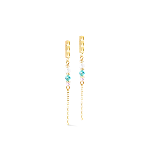 coeur-de-lion-ohrringe-cube-princess-fusion-blossom-gold-pastell image 1