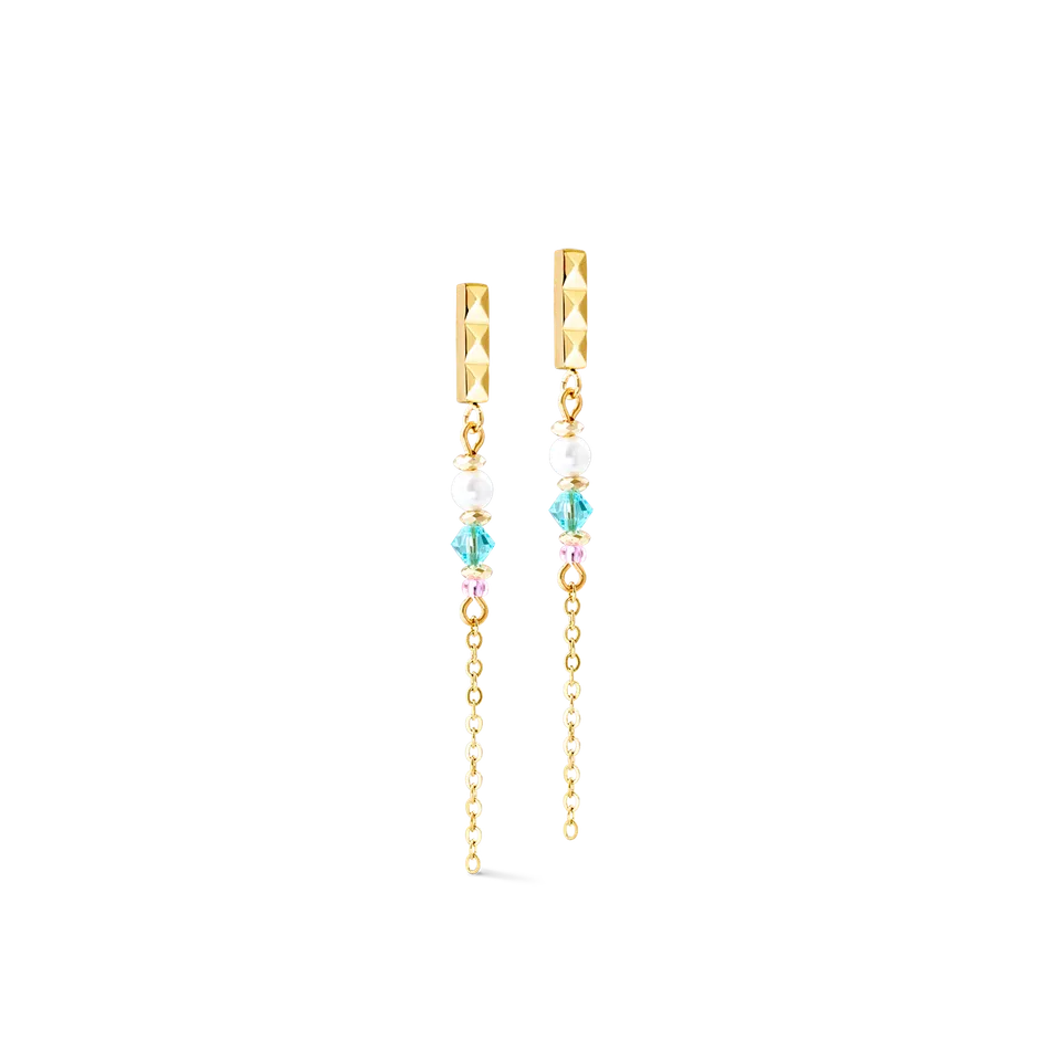 coeur-de-lion-ohrringe-cube-princess-fusion-blossom-gold-pastell image 1