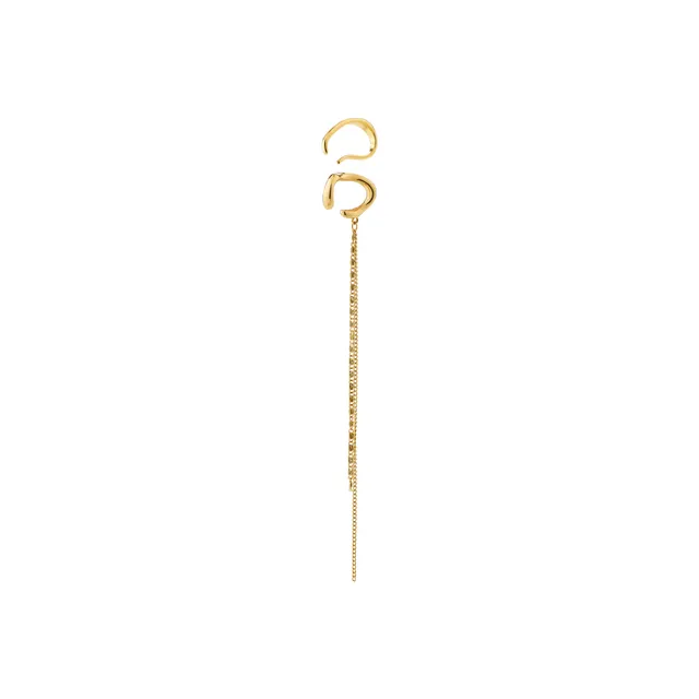 pilgrim-evon-ear-cuff-set-2-in-1-vergoldet-mit-kette image 1