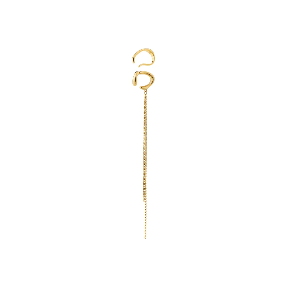 pilgrim-evon-ear-cuff-set-2-in-1-vergoldet-mit-kette image 1
