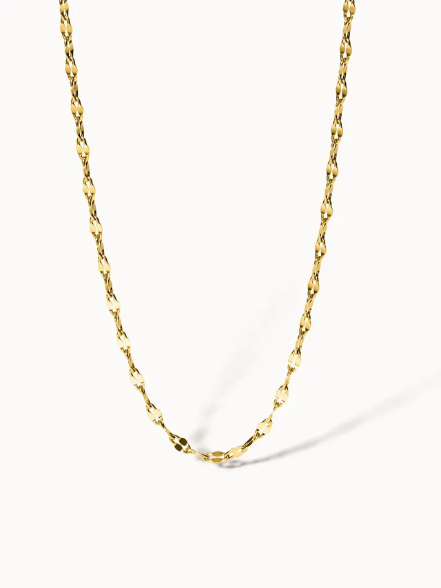purelei-petal-kette-filigrane-charm-kette-edelstahl-vergoldet image 1