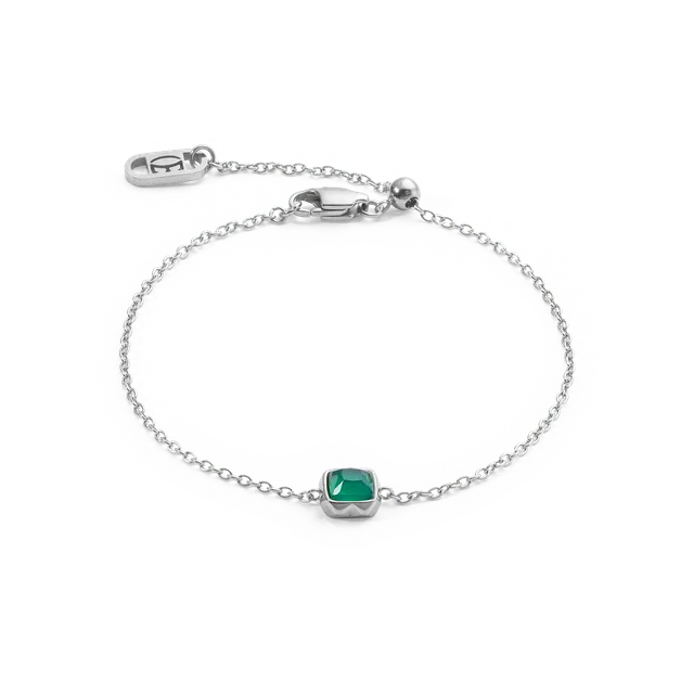 coeur-de-lion-birthstone-mai-armband-gr-ner-achat-silber image 1