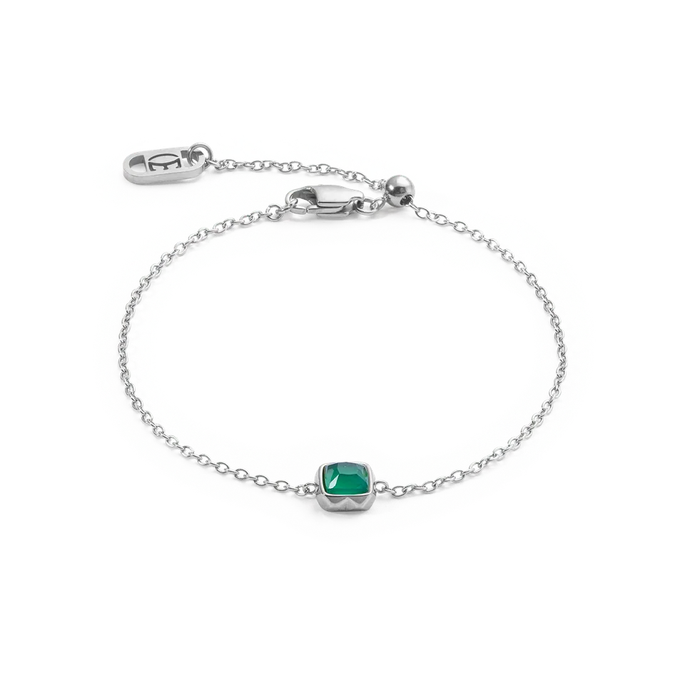 coeur-de-lion-birthstone-mai-armband-gr-ner-achat-silber image 1