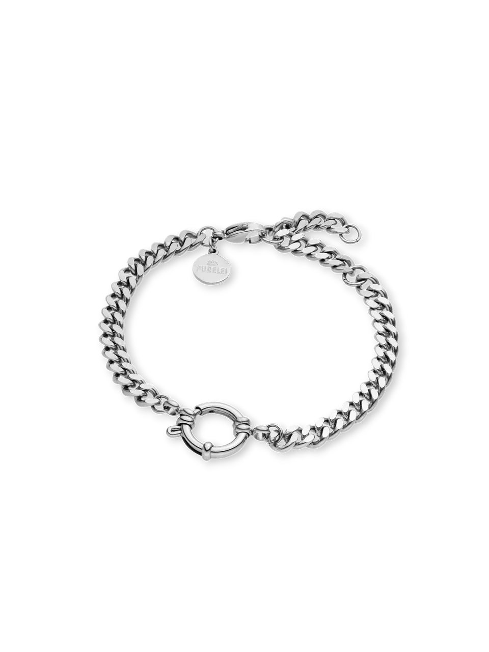 purelei-curb-chain-charm-armband-bold-panzer-armband-19-21-cm image 1