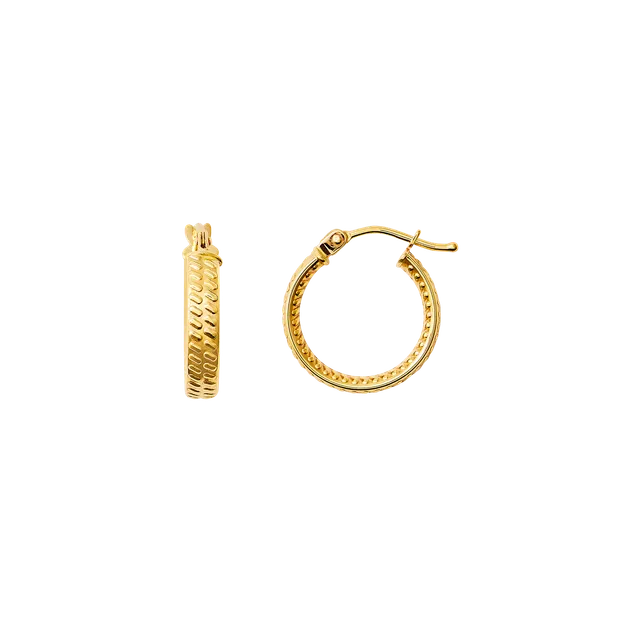 xenox-fine-basic-creolen-585-gelbgold-zarte-alltags-creolen image 1