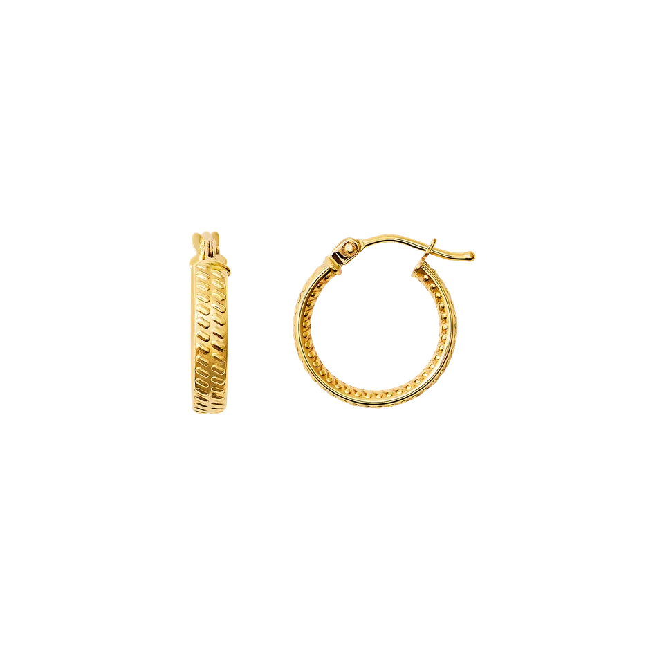 xenox-fine-basic-creolen-585-gelbgold-zarte-alltags-creolen image 1