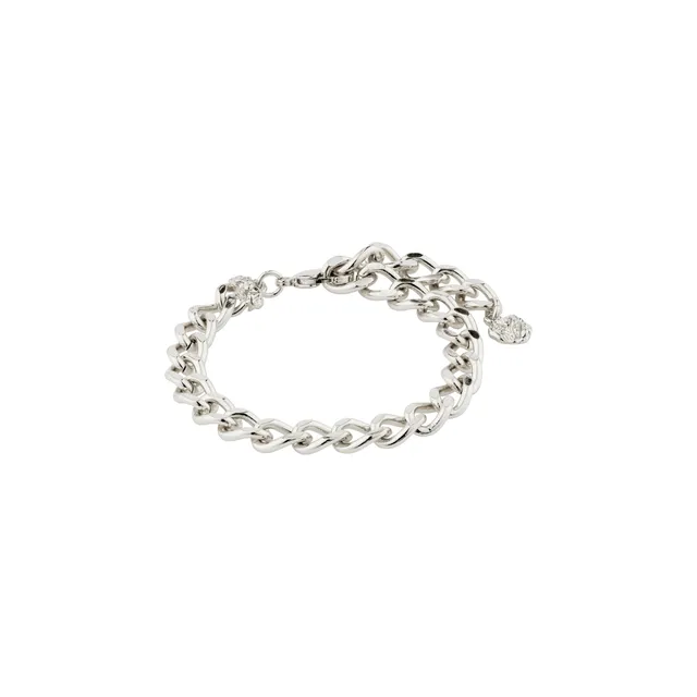 pilgrim-charm-panzerketten-armband-versilbert-19-5-cm-l-ngenverstellbar image 1